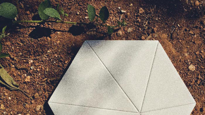 picture of a tile on a sunny day with shadows